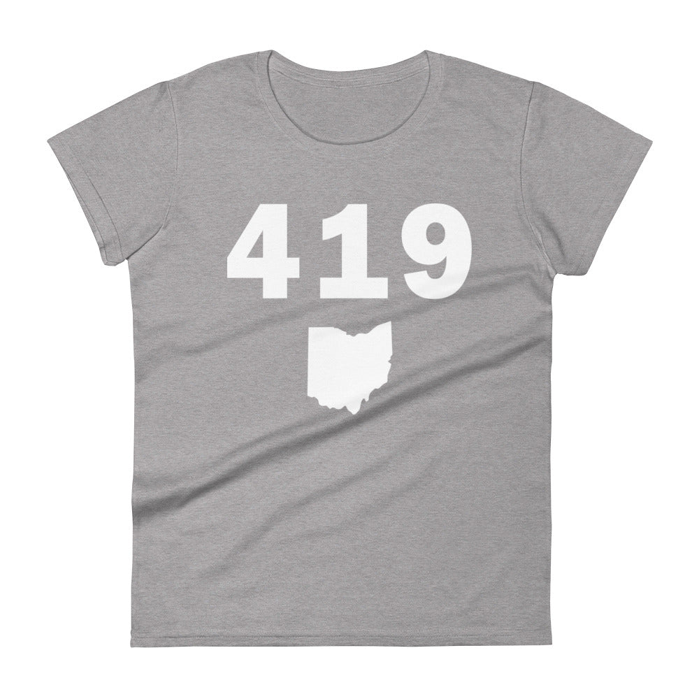 419 Area Code Women's Fashion Fit T Shirt