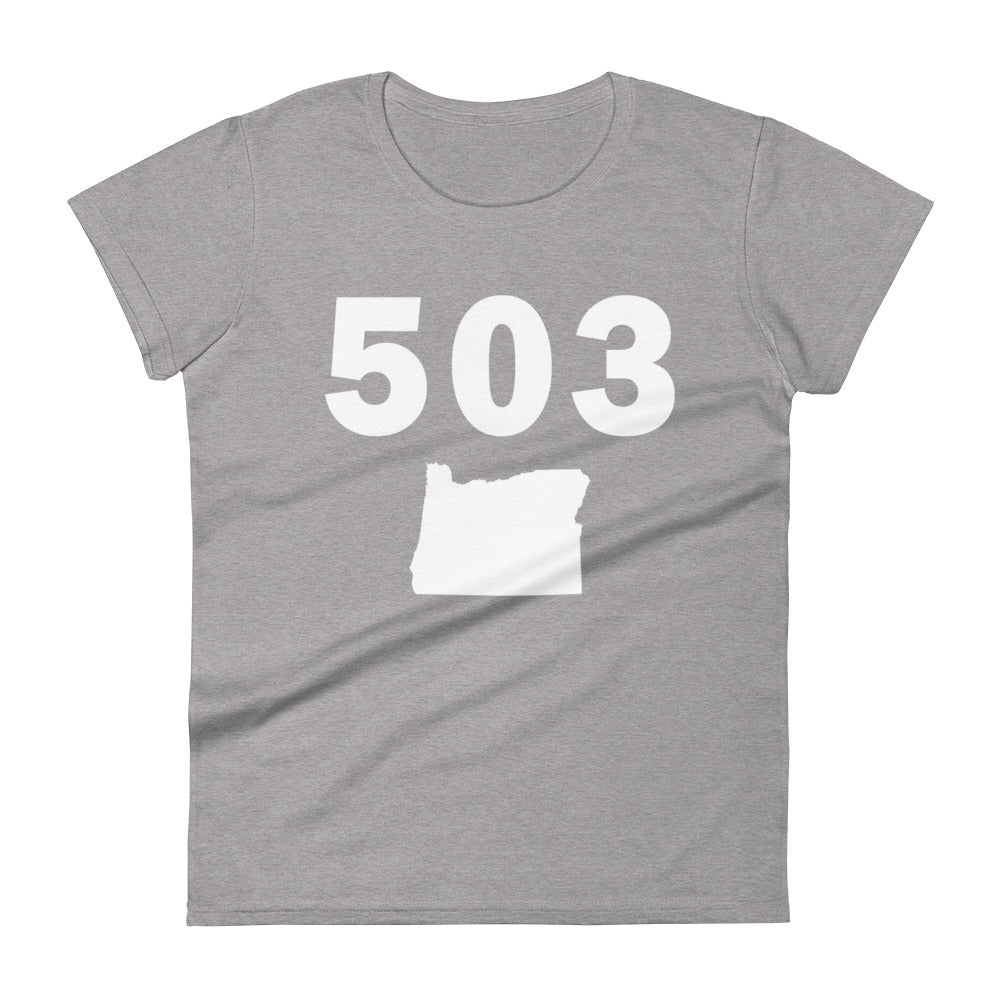 503 Area Code Women's Fashion Fit T Shirt
