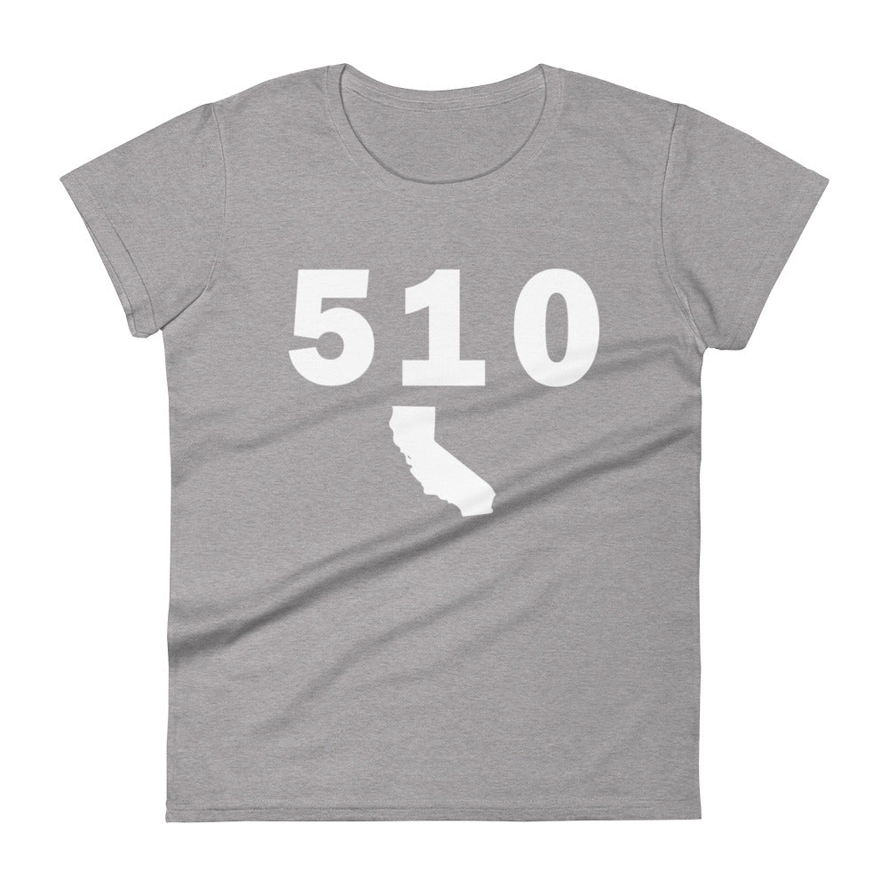 510 Area Code Women's Fashion Fit T Shirt