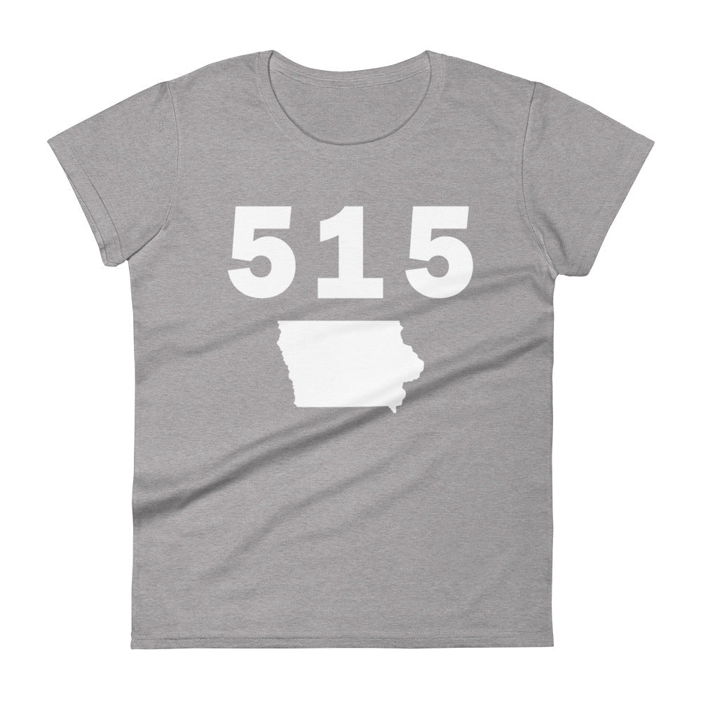 515 Area Code Women's Fashion Fit T Shirt