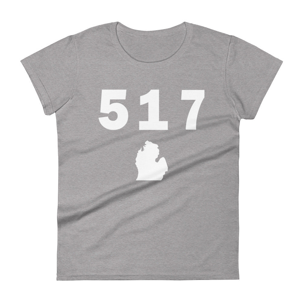 517 Area Code Women's Fashion Fit T Shirt