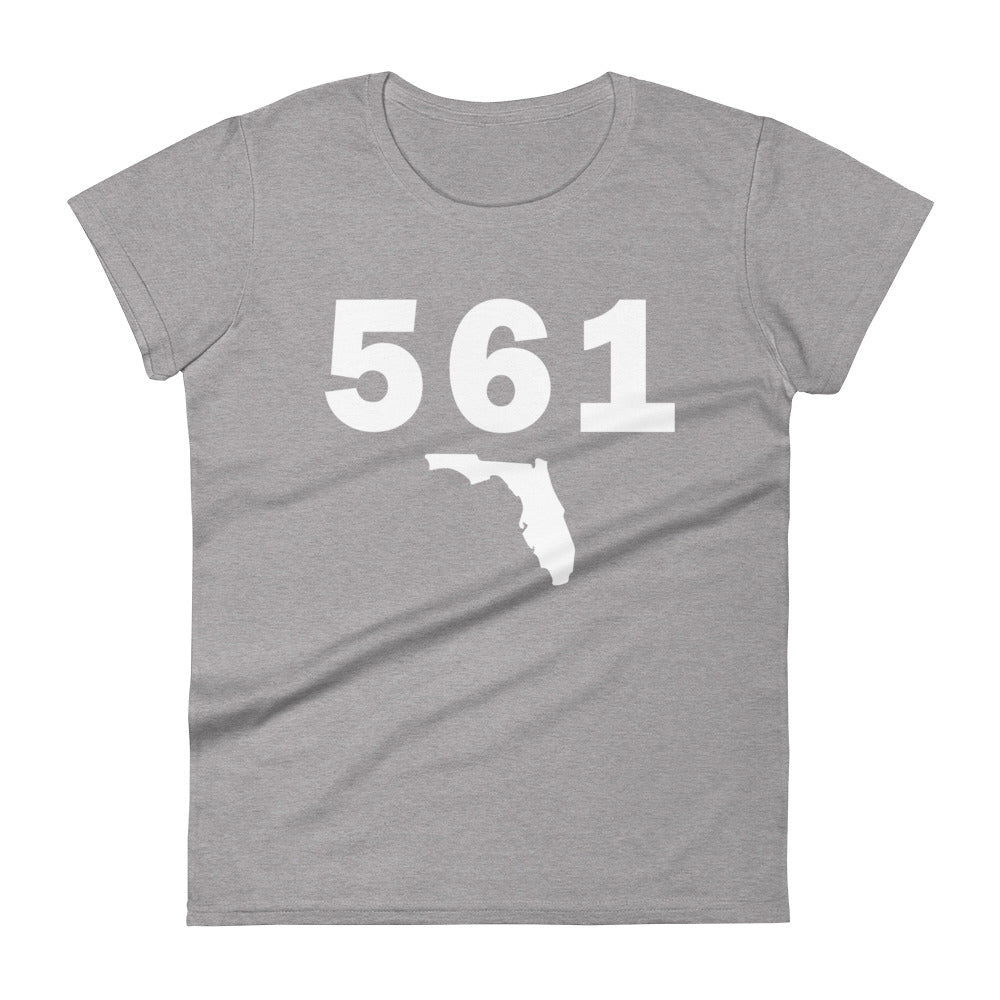 561 Area Code Women's Fashion Fit T Shirt