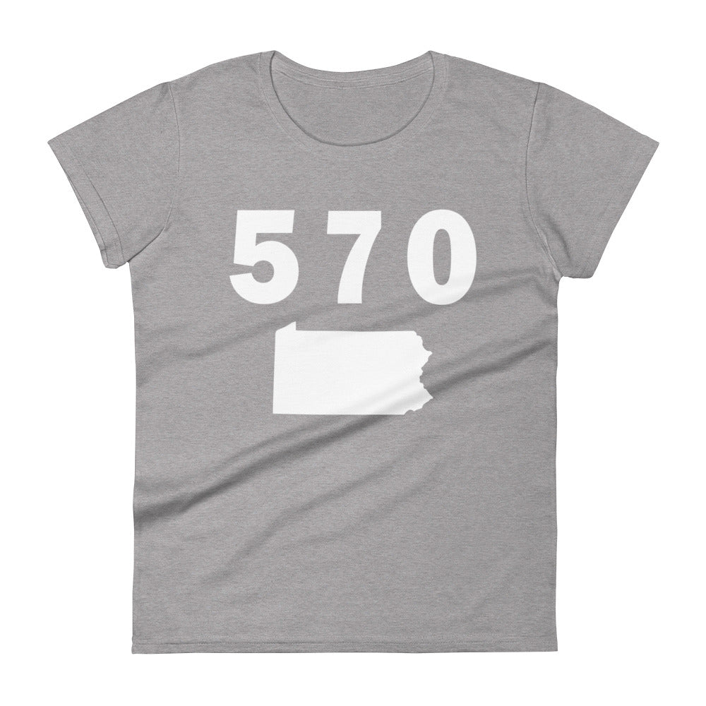 570 Area Code Women's Fashion Fit T Shirt
