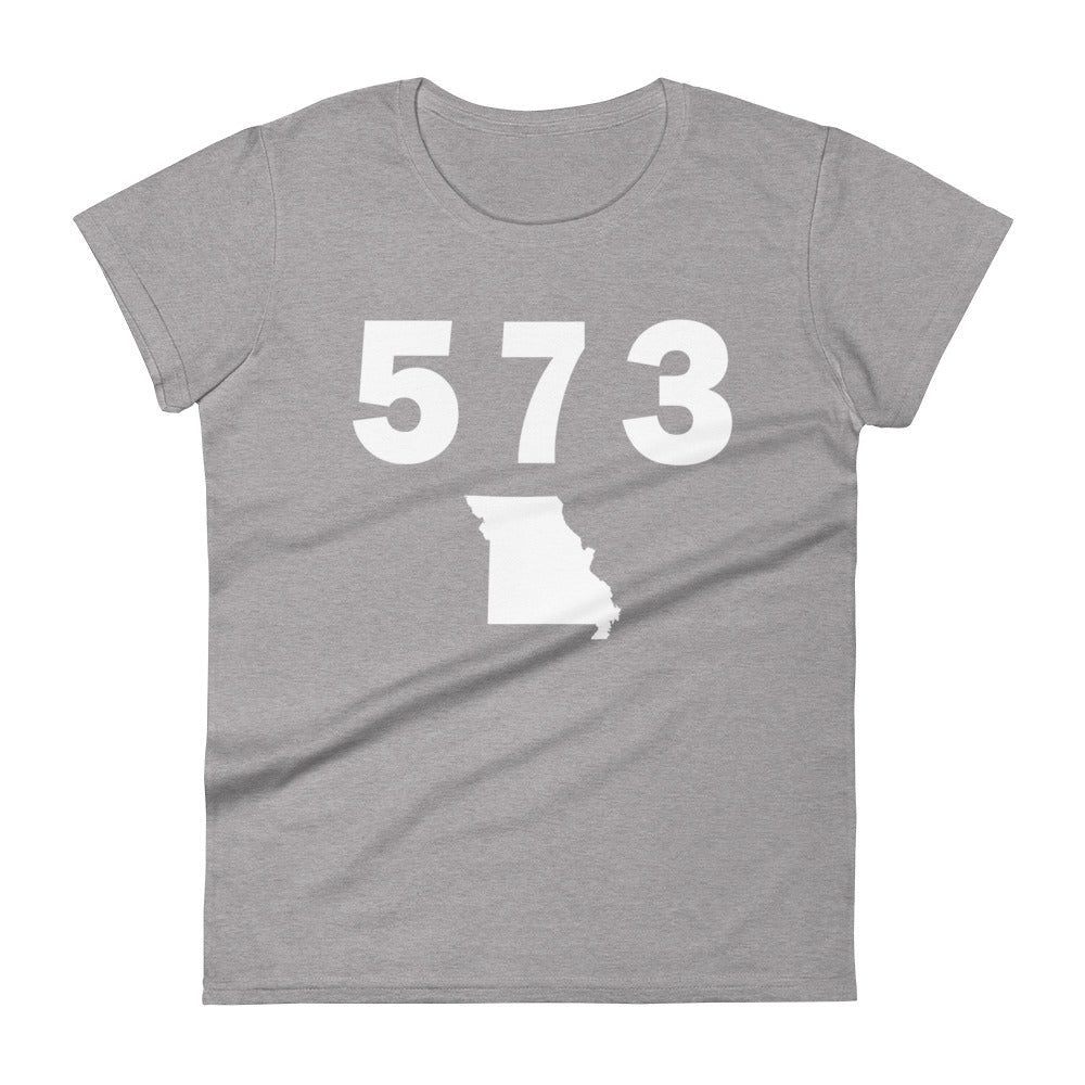 573 Area Code Women's Fashion Fit T Shirt