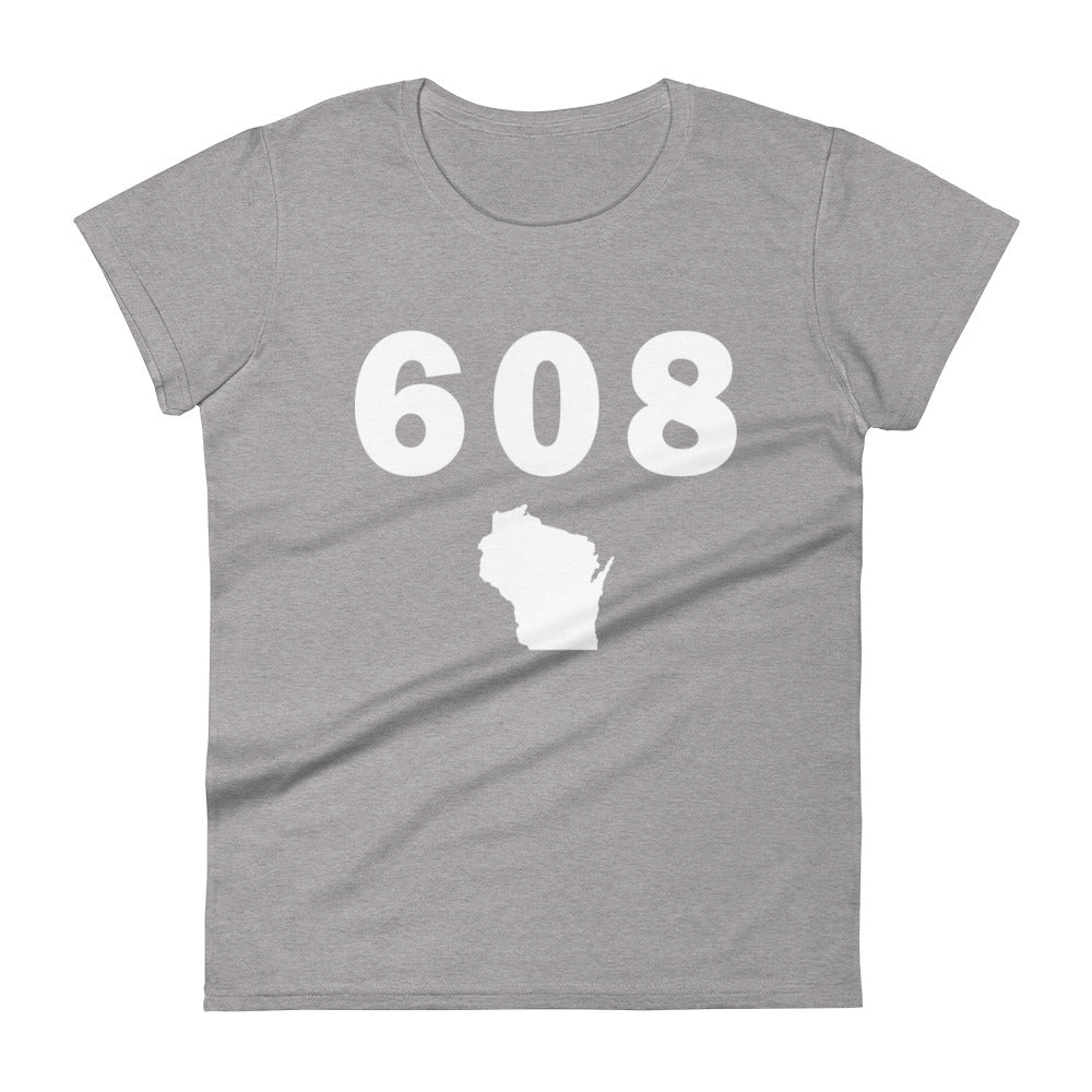 608 Area Code Women's Fashion Fit T Shirt