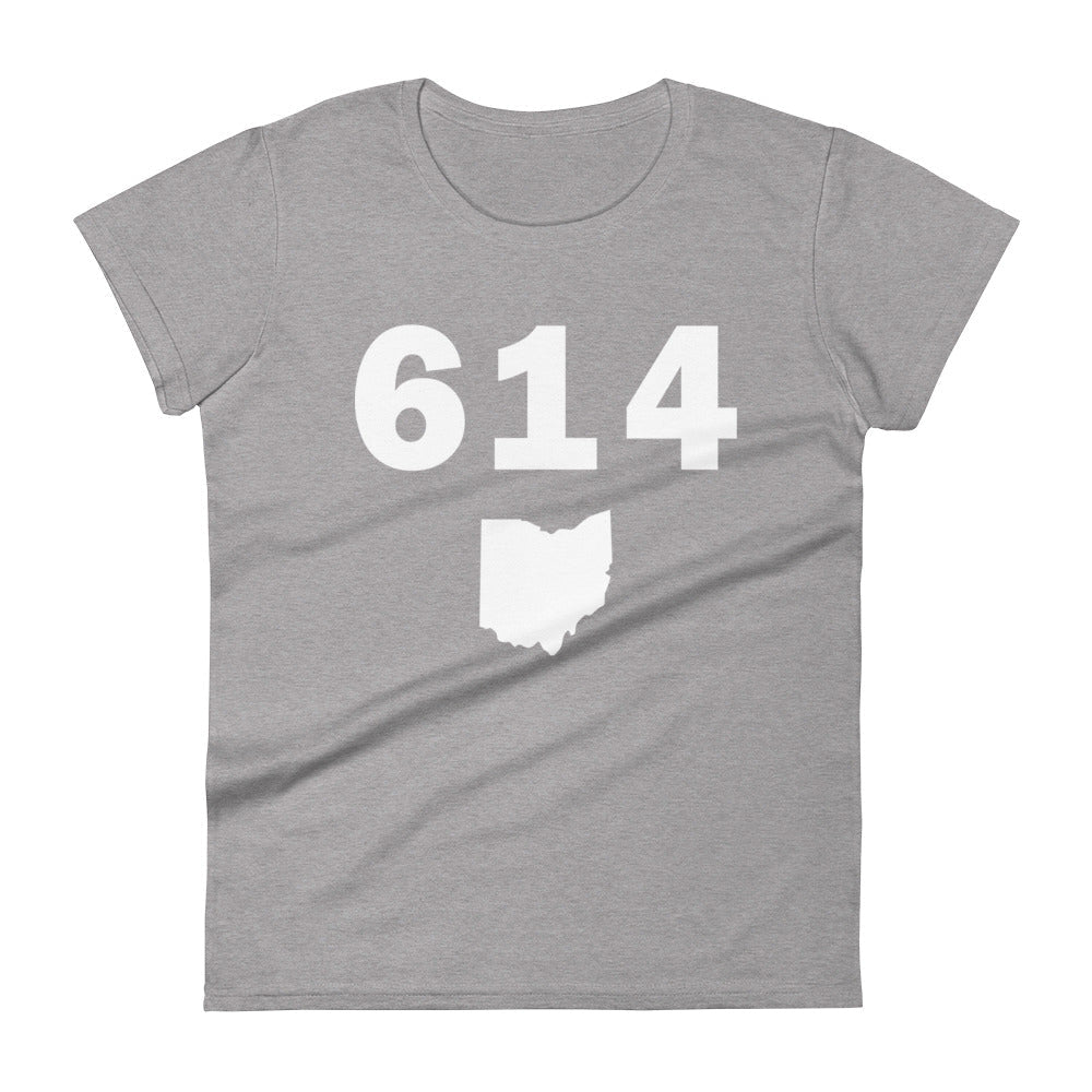614 Area Code Women's Fashion Fit T Shirt