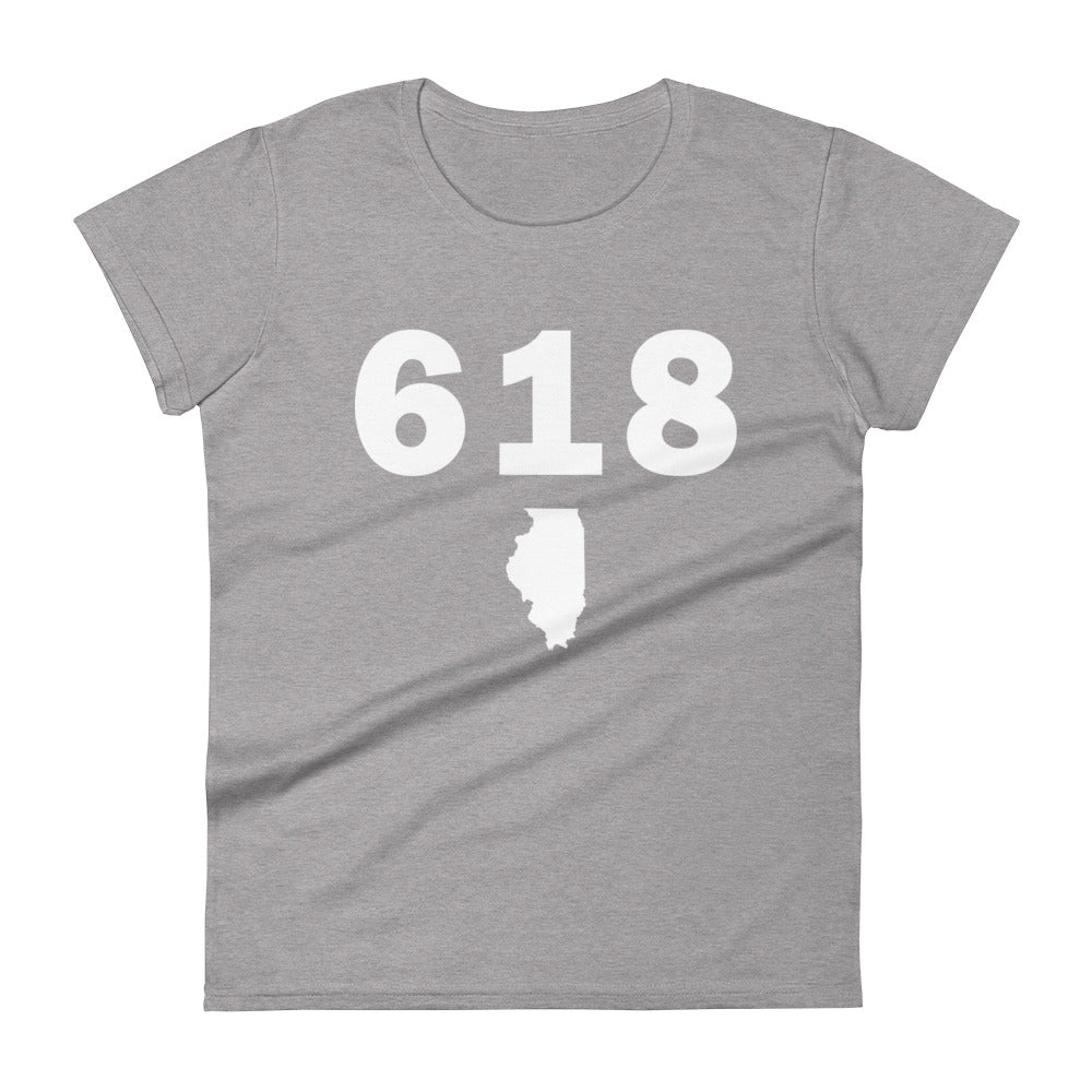 618 Area Code Women's Fashion Fit T Shirt