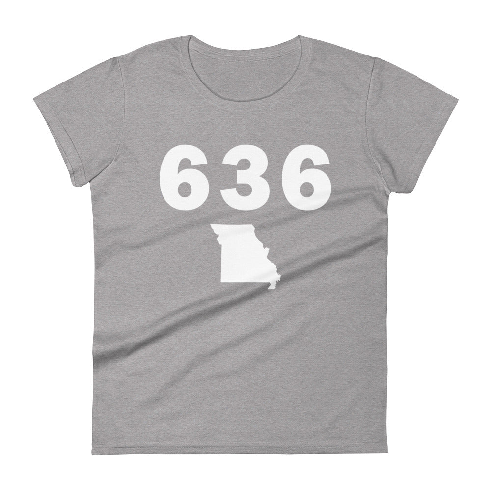 636 Area Code Women's Fashion Fit T Shirt