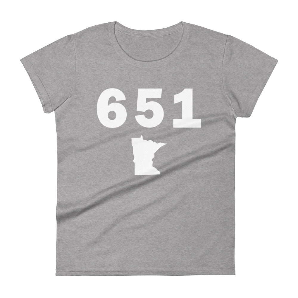 651 Area Code Women's Fashion Fit T Shirt
