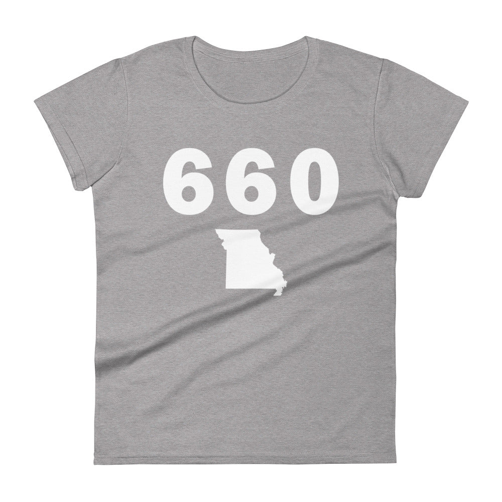 660 Area Code Women's Fashion Fit T Shirt