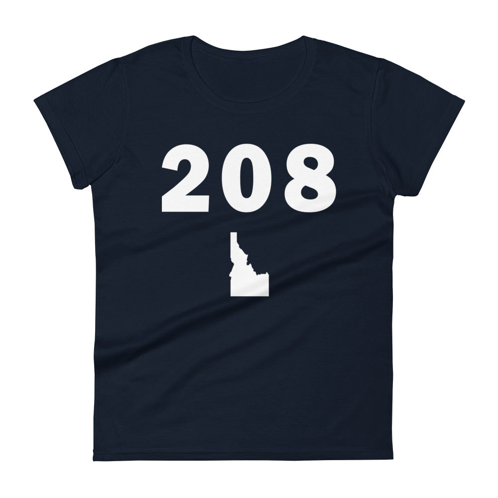208 Area Code Women's Fashion Fit T Shirt