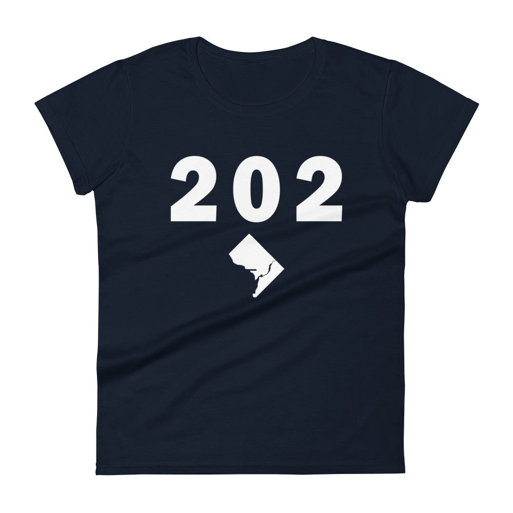 202 Area Code Women's Fashion Fit T Shirt
