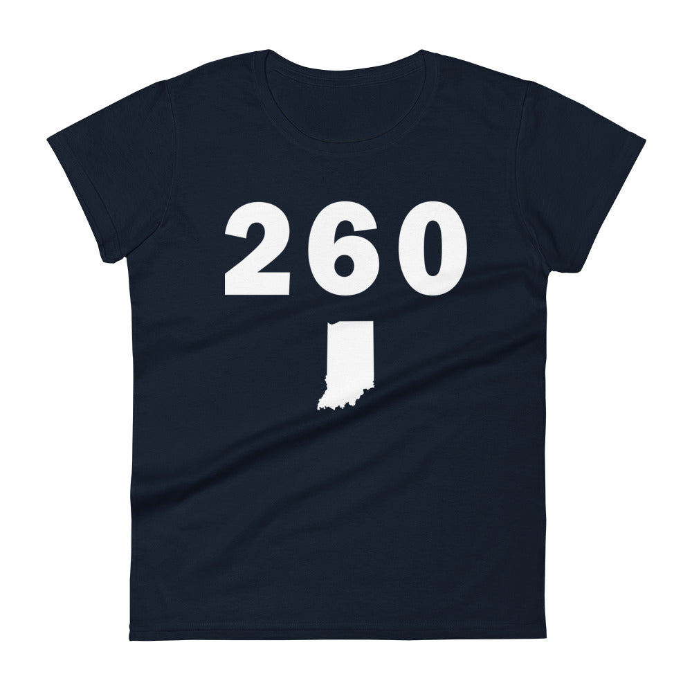 260 Area Code Women's Fashion Fit T Shirt