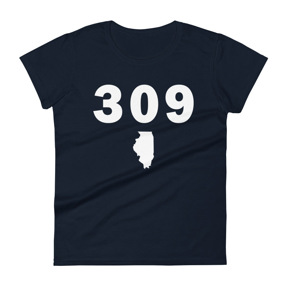 309 Area Code Women's Fashion Fit T Shirt