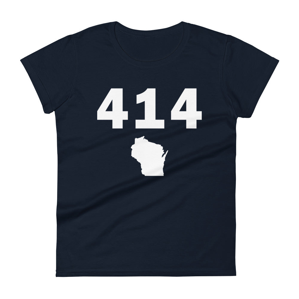 414 Area Code Women's Fashion Fit T Shirt