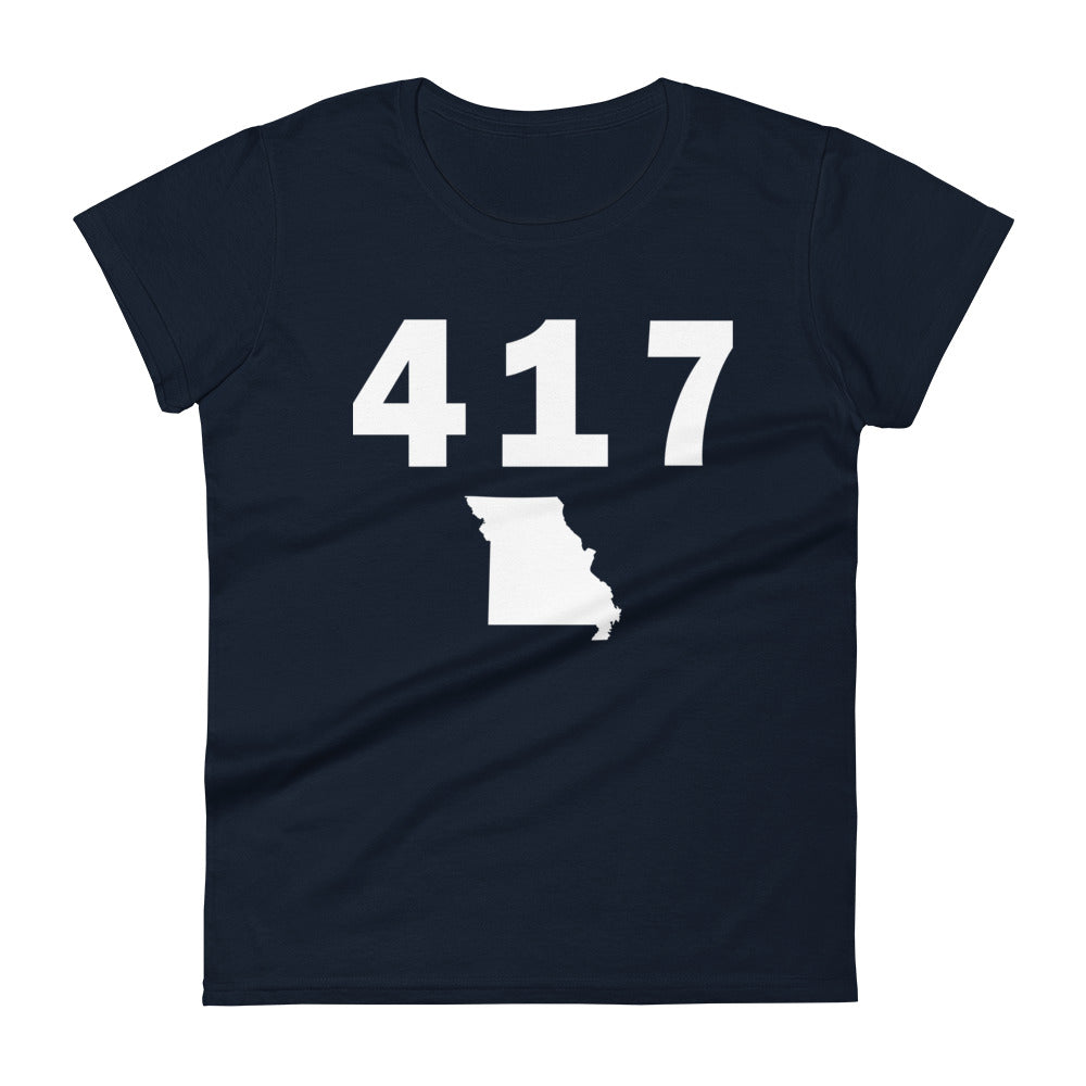 417 Area Code Women's Fashion Fit T Shirt