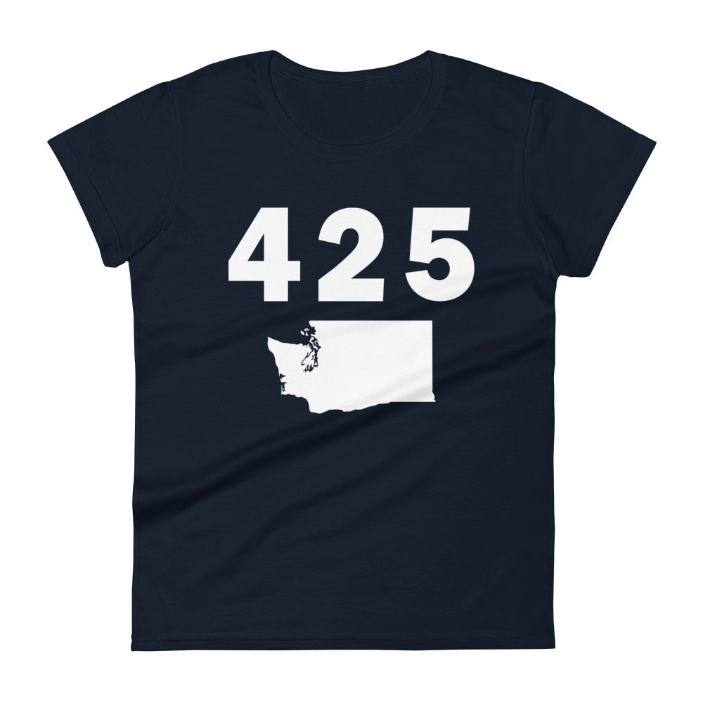 425 Area Code Women's Fashion Fit T Shirt
