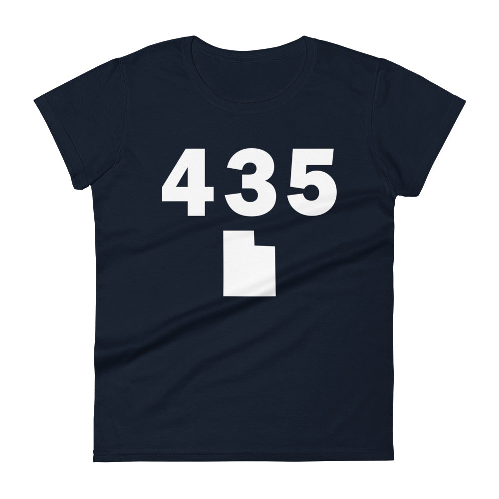 435 Area Code Women's Fashion Fit T Shirt