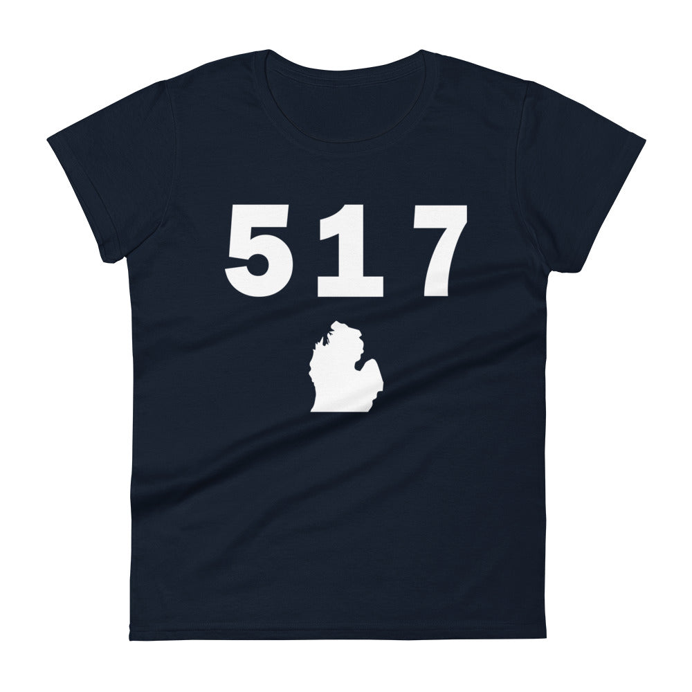 517 Area Code Women's Fashion Fit T Shirt
