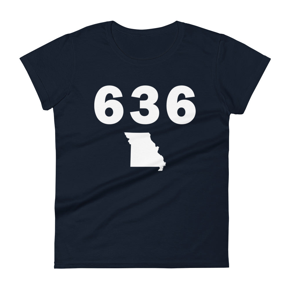 636 Area Code Women's Fashion Fit T Shirt