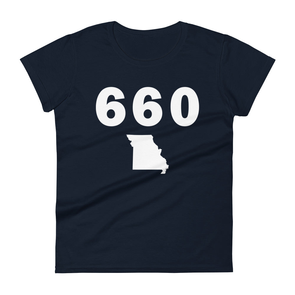 660 Area Code Women's Fashion Fit T Shirt