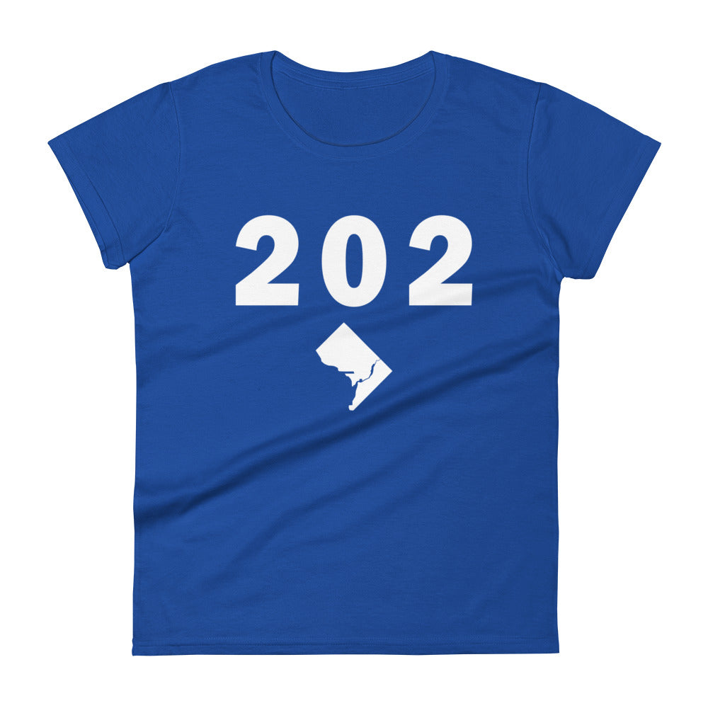 202 Area Code Women's Fashion Fit T Shirt