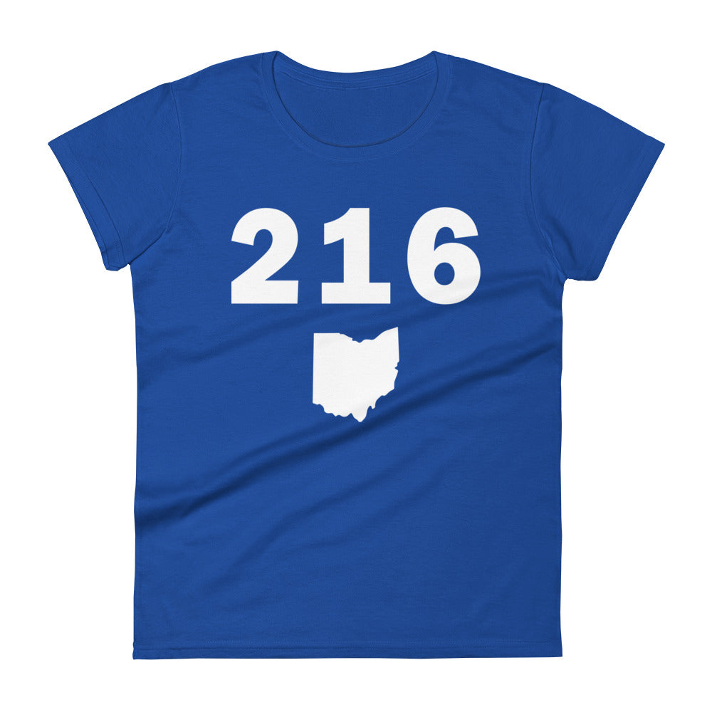 216 Area Code Women's Fashion Fit T Shirt