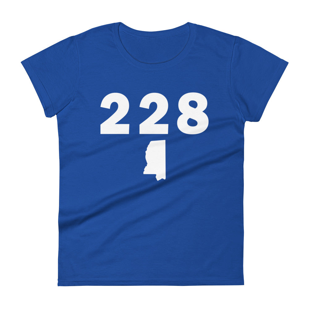 228 Area Code Women's Fashion Fit T Shirt