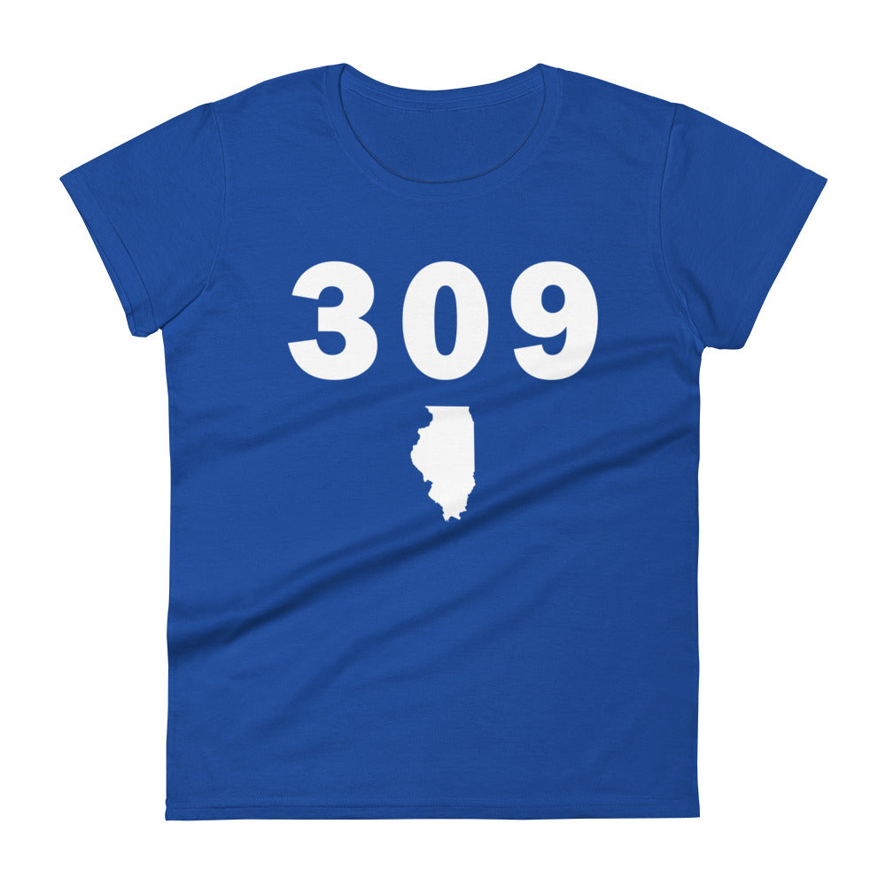 309 Area Code Women's Fashion Fit T Shirt