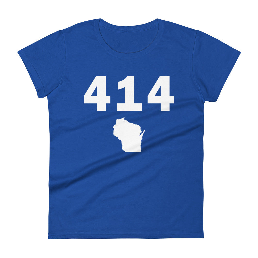414 Area Code Women's Fashion Fit T Shirt