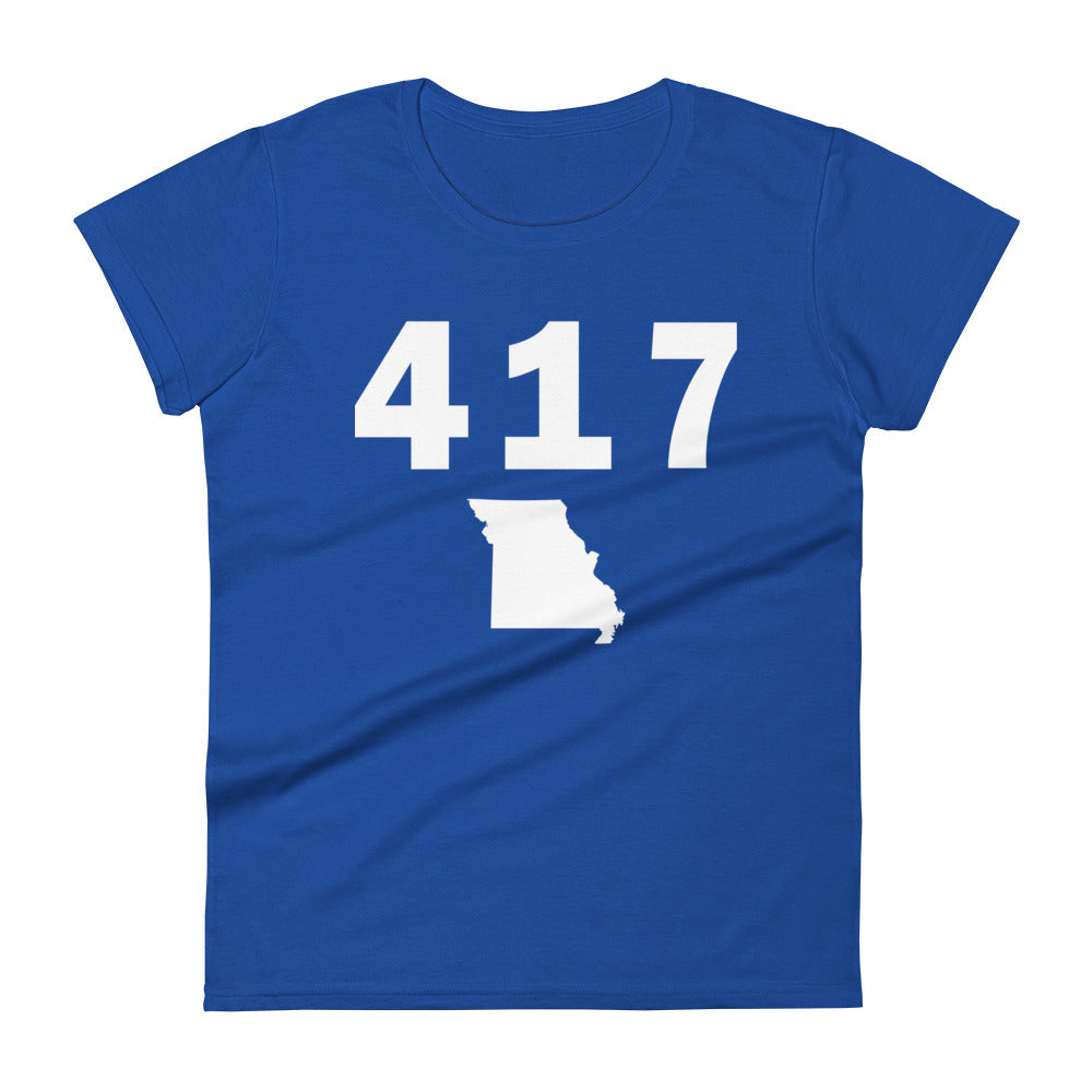 417 Area Code Women's Fashion Fit T Shirt