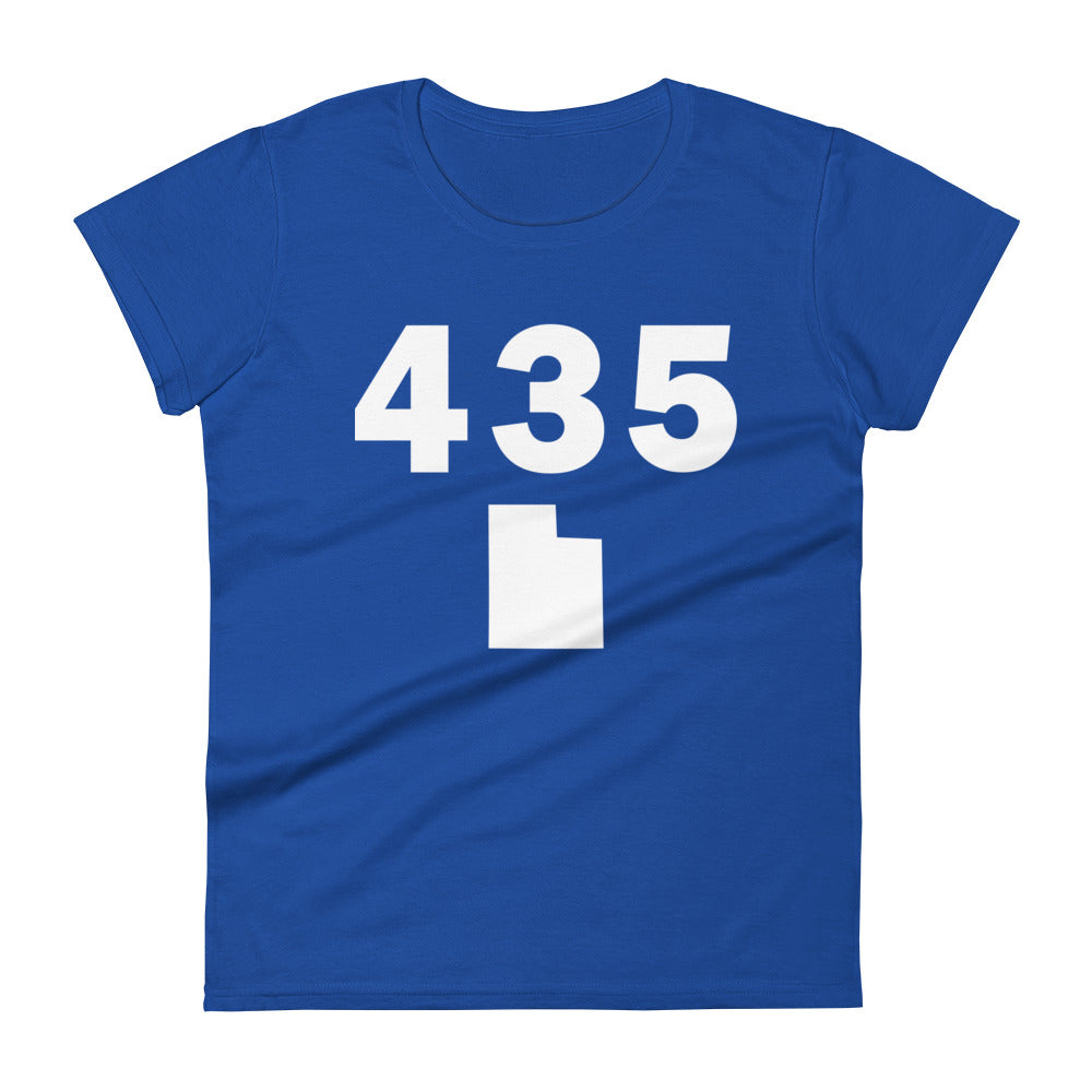 435 Area Code Women's Fashion Fit T Shirt