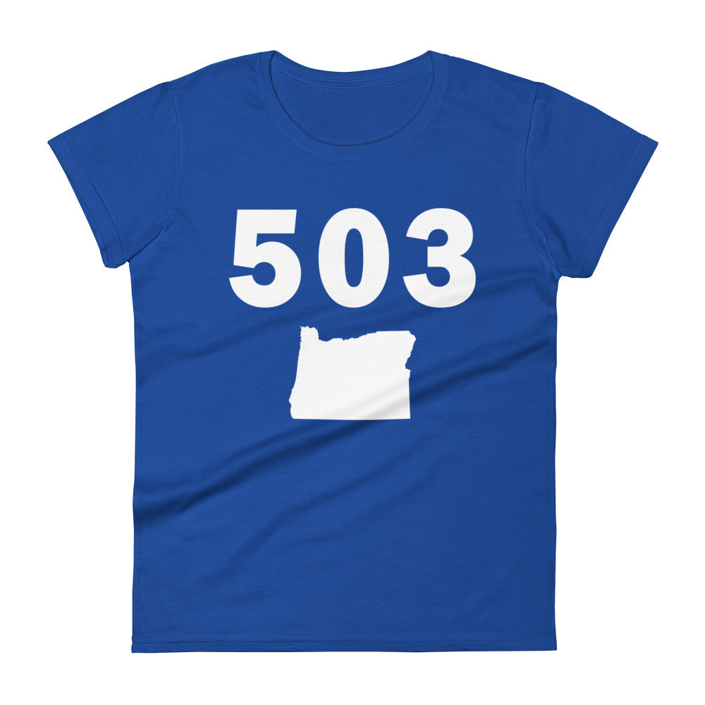 503 Area Code Women's Fashion Fit T Shirt