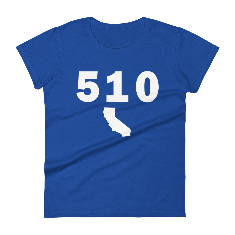510 Area Code Women's Fashion Fit T Shirt