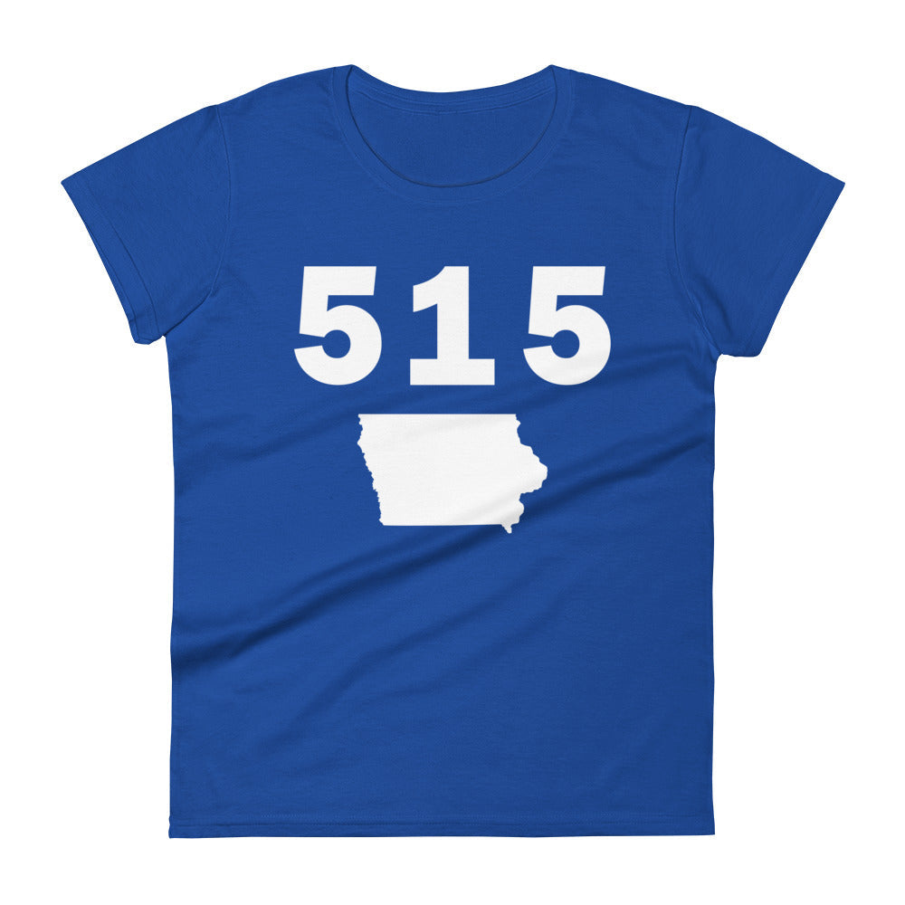 515 Area Code Women's Fashion Fit T Shirt