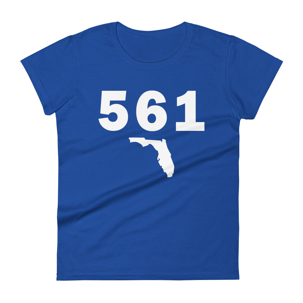 561 Area Code Women's Fashion Fit T Shirt
