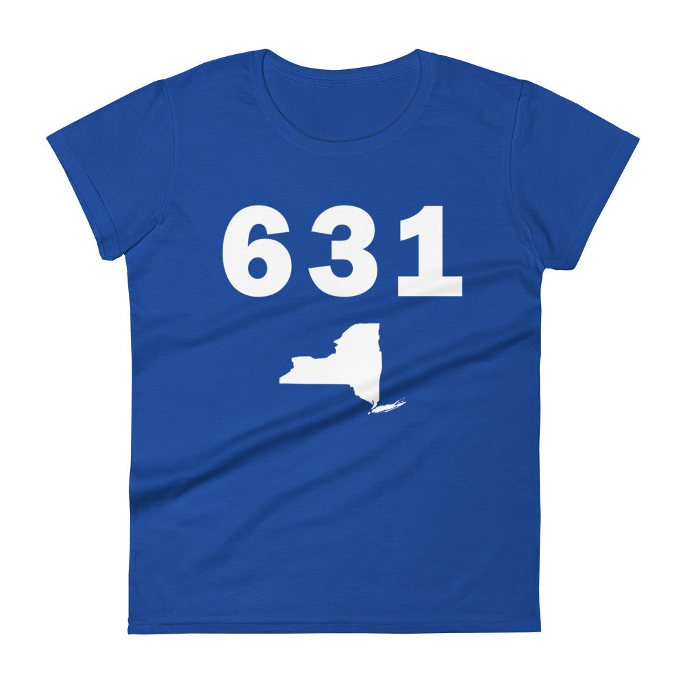 631 Area Code Women's Fashion Fit T Shirt