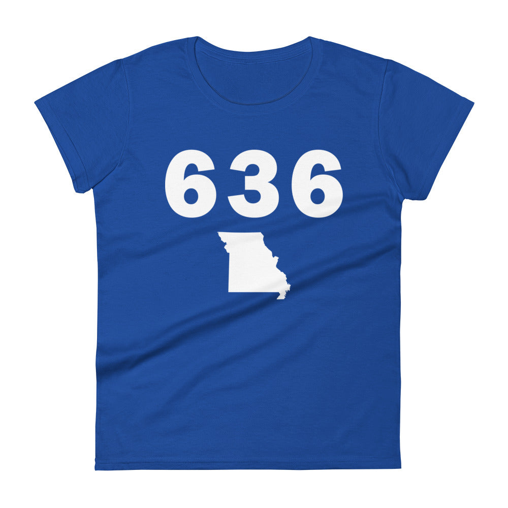 636 Area Code Women's Fashion Fit T Shirt
