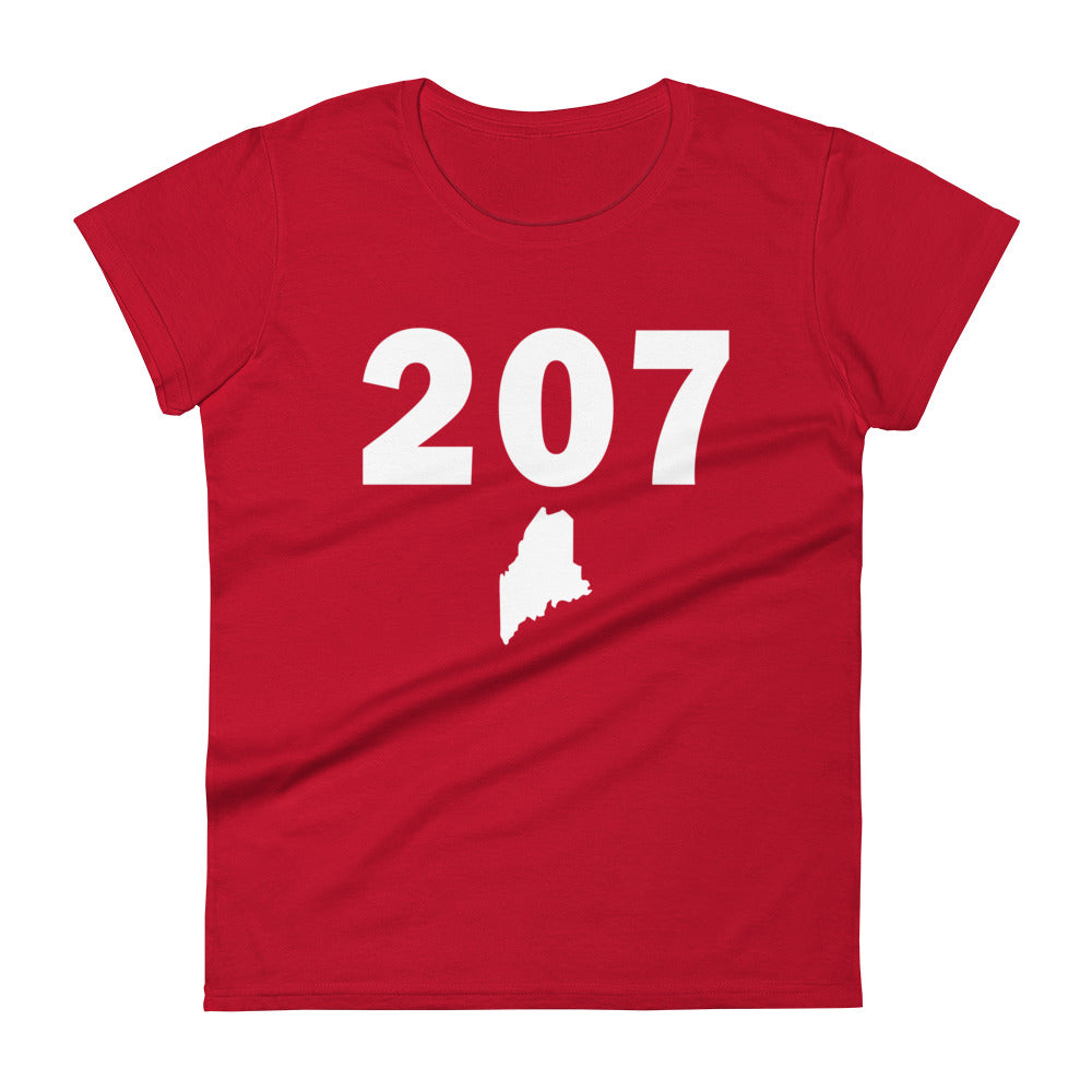 207 Area Code Women's Fashion Fit T Shirt