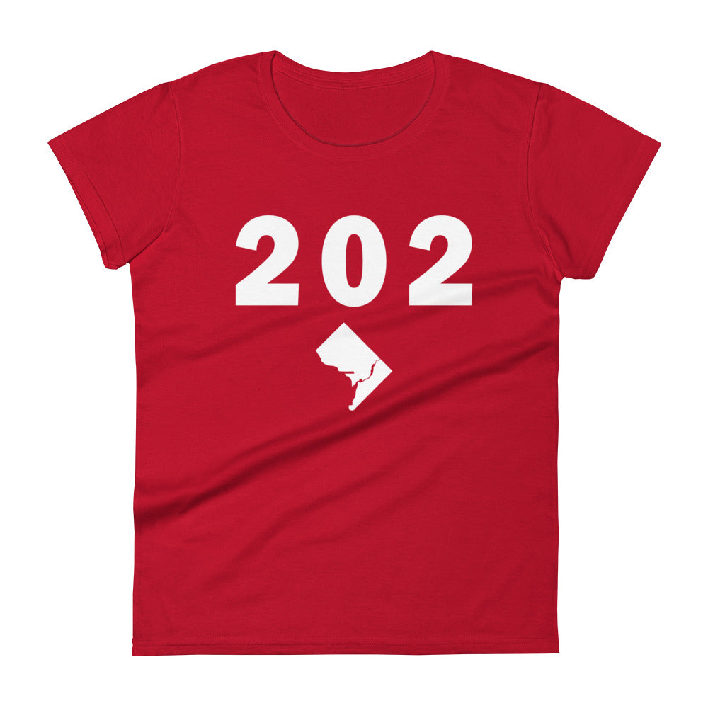 202 Area Code Women's Fashion Fit T Shirt