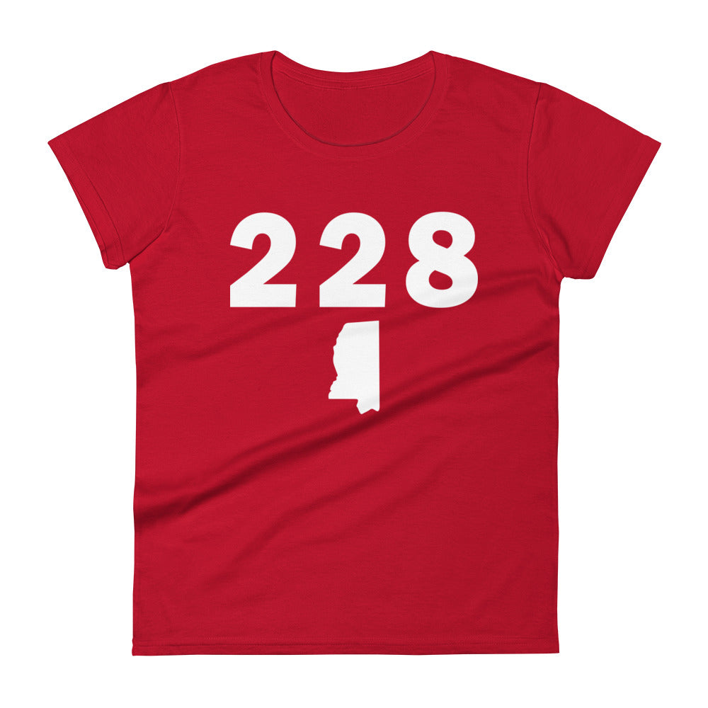 228 Area Code Women's Fashion Fit T Shirt