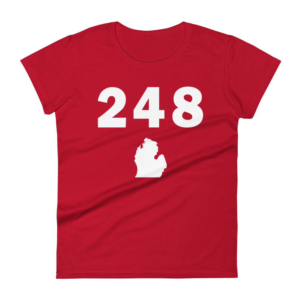 248 Area Code Women's Fashion Fit T Shirt