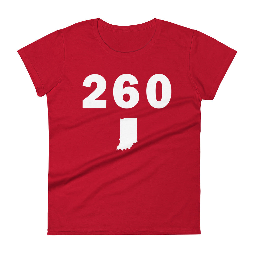 260 Area Code Women's Fashion Fit T Shirt