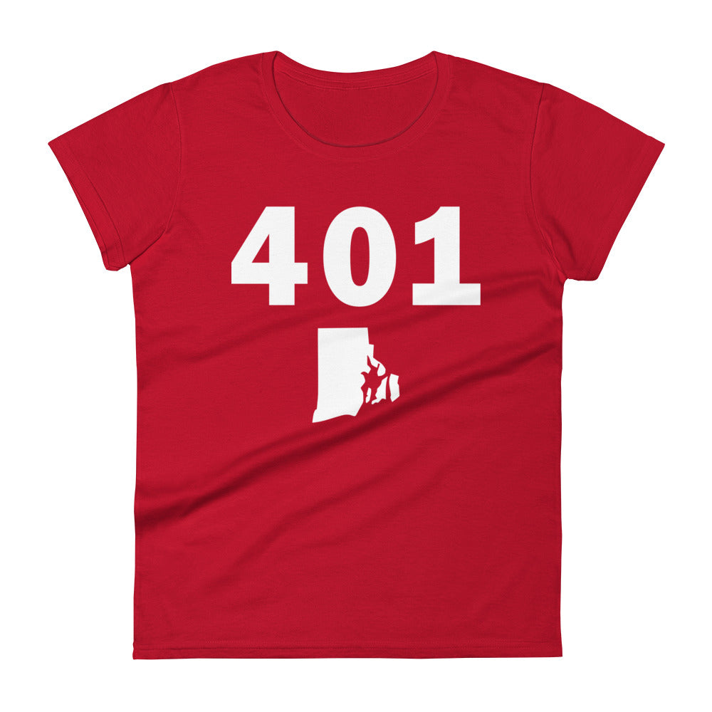 401 Area Code Women's Fashion Fit T Shirt