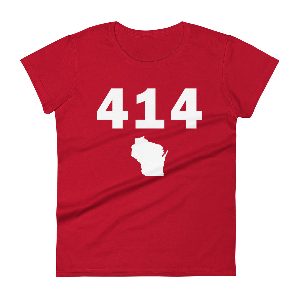 414 Area Code Women's Fashion Fit T Shirt