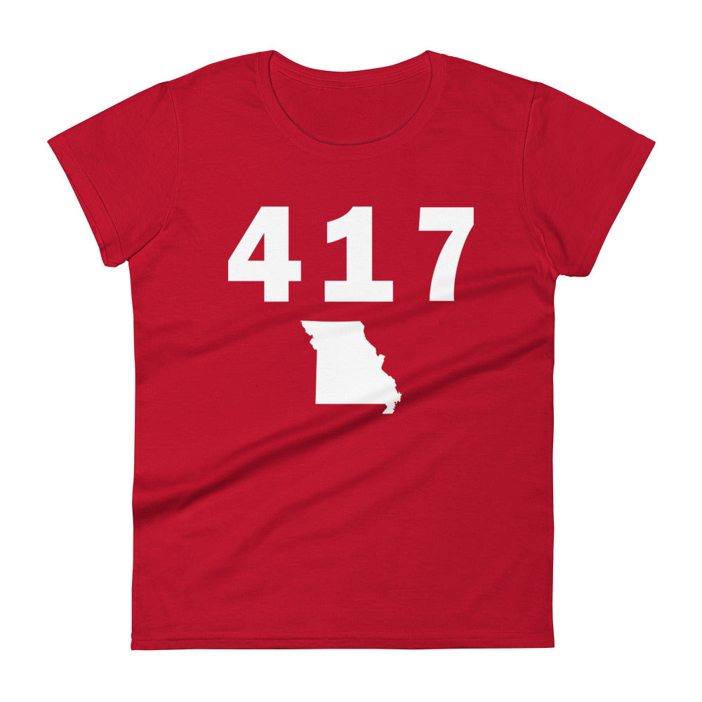417 Area Code Women's Fashion Fit T Shirt