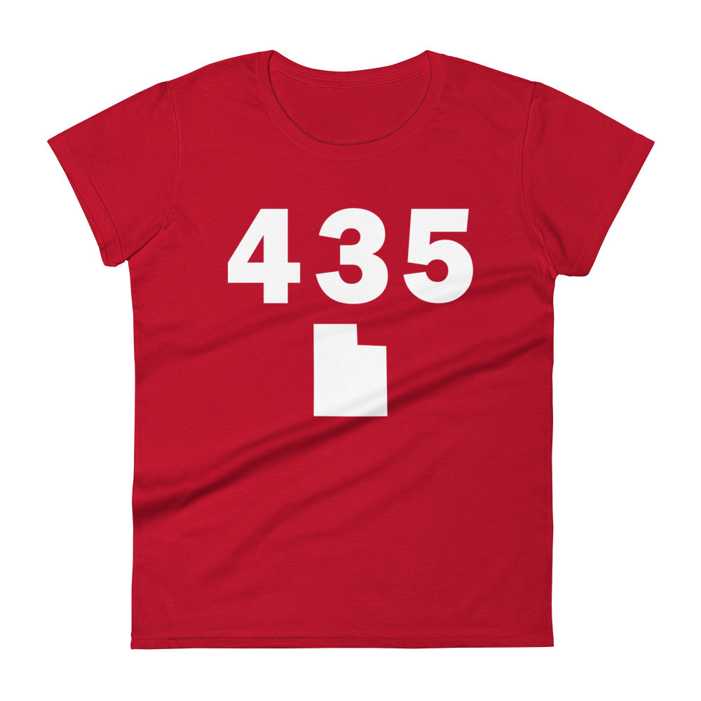 435 Area Code Women's Fashion Fit T Shirt