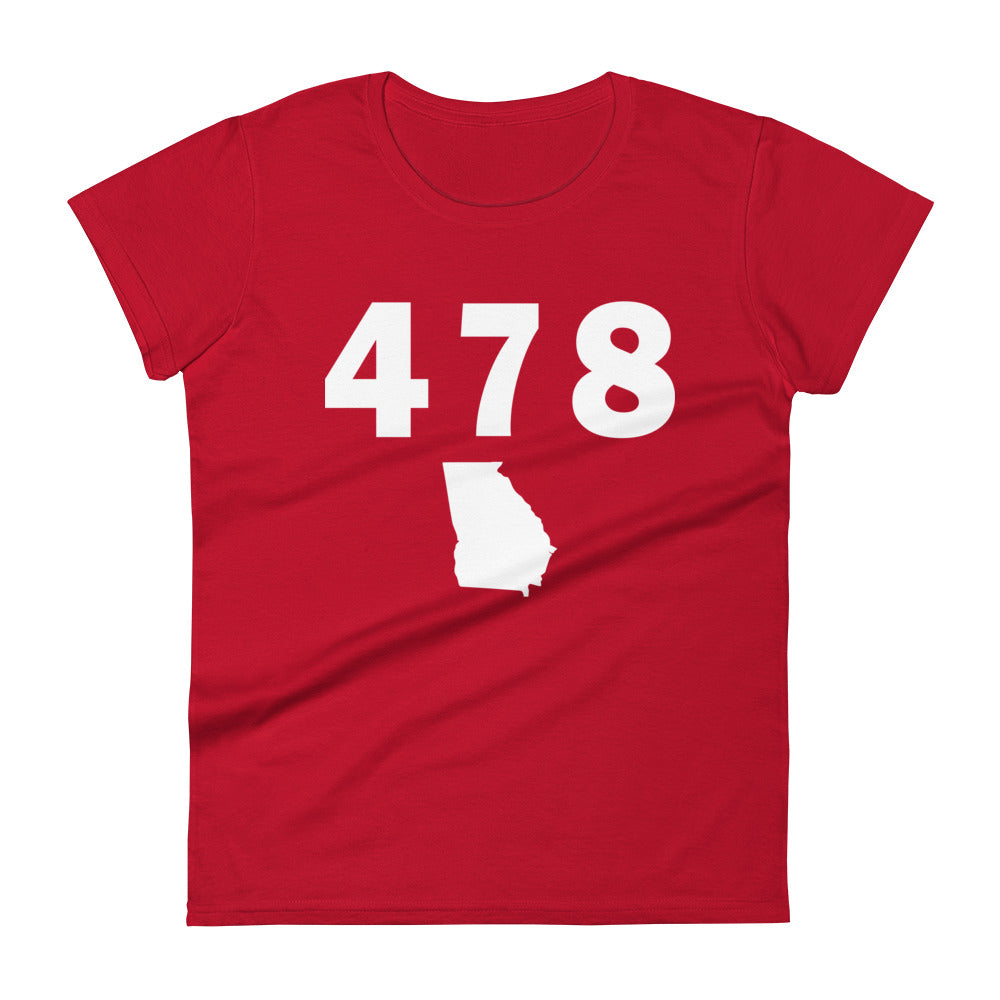 478 Area Code Women's Fashion Fit T Shirt