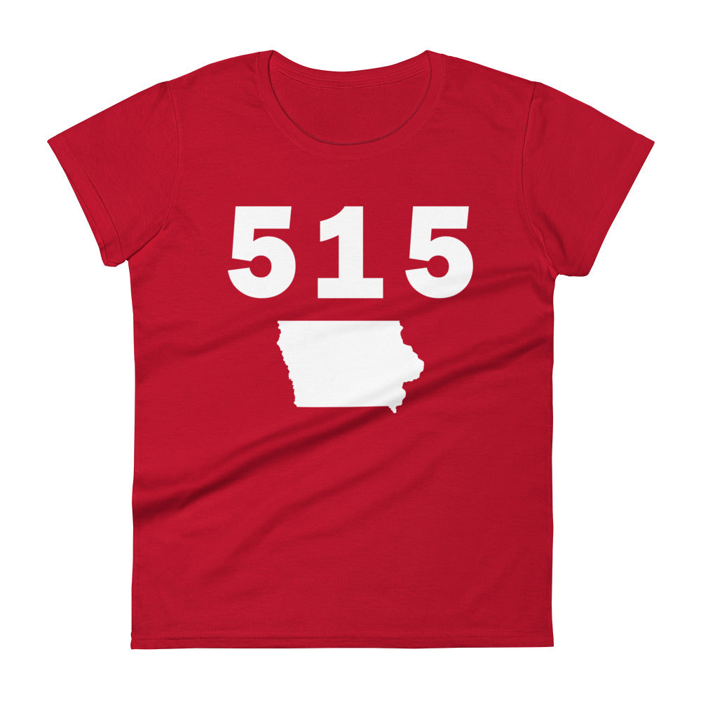 515 Area Code Women's Fashion Fit T Shirt