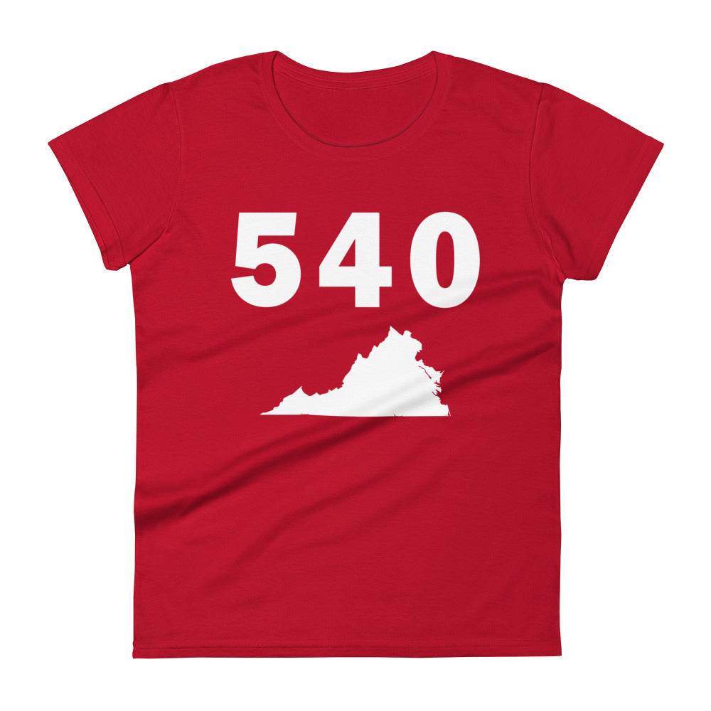 540 Area Code Women's Fashion Fit T Shirt